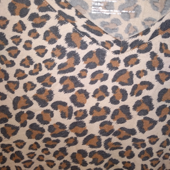 Terra & Sky Plus Leopard Print Shirt 2X - Picture 3 of 3